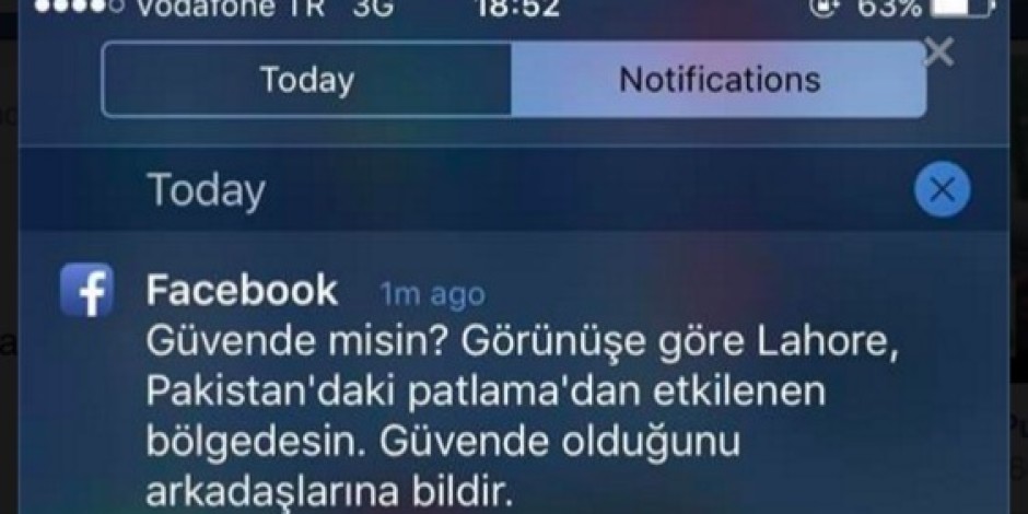 Facebook, Pakistan’daki patlamayı Türkiye’de zannetti, eleştiri odağı oldu