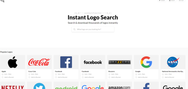 Binlerce logoyu hızlıca aramanızı ve indirmenizi sağlayan araç: Instant Logo Search