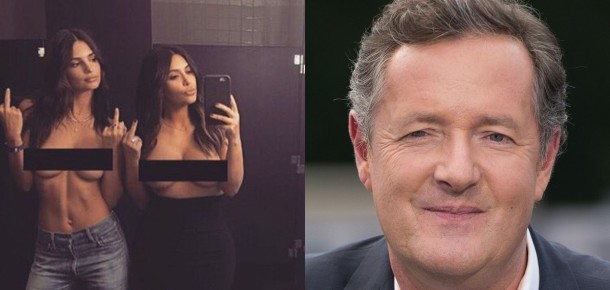 Kim Kardashian’ın üstsüz selfisine Piers Morgan’dan tepki geldi