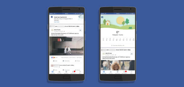 Facebook, mobil uygulamasında hava durumu uyarılarını test ediyor