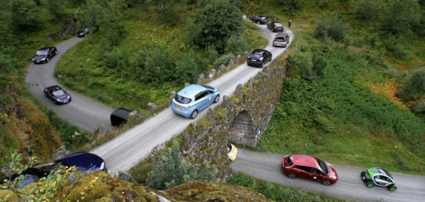 Norveç’te geçen ay trafiğe çıkan araçların üçte ikisi elektrikli veya hibrit araç