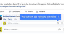 Facebook yorumlara video ile cevap verme özelliğini test ediyor