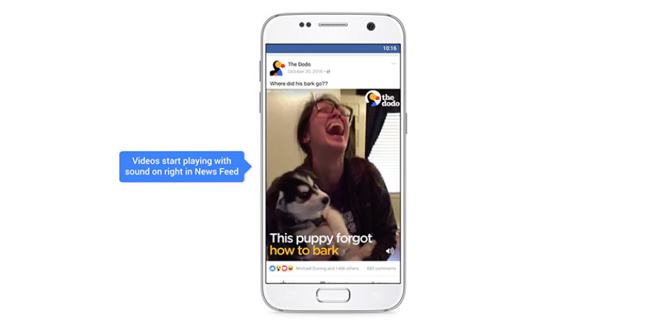 Facebook, otomatik oynatılan videolarda sesi açacağını duyurdu