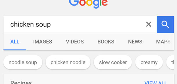 Google, mobil uygulamasında yemek tarifi aramalarını bir adım ileri taşıdı