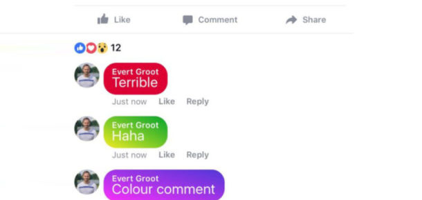 Facebook renkli yorumları test ediyor ve sonuç hiç iç açıcı değil